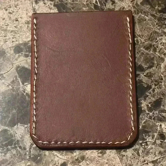 HANDMADE BROWN WALLET / CARD HOLDER - Picture 8 of 8